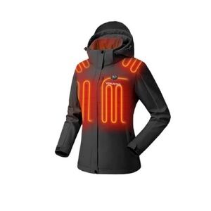 💕 🌙 B166 VENUSTAS women’s  heated Black jacket